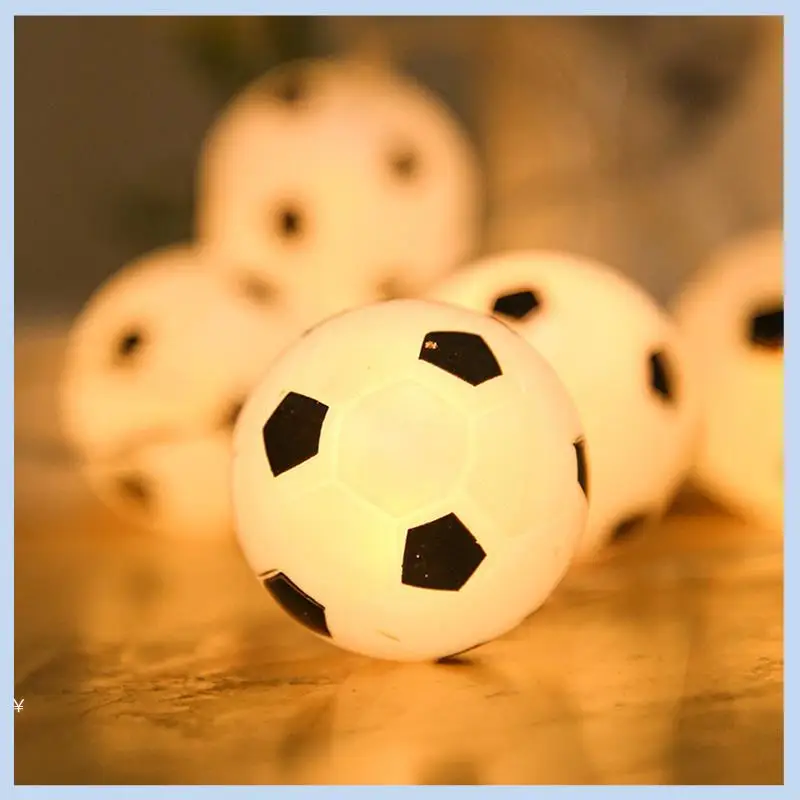 

AS63-Soccer Balls String Lights 10 LED Football Garland Lights Bedroom Home Wedding Party Christmas Decorative Lights