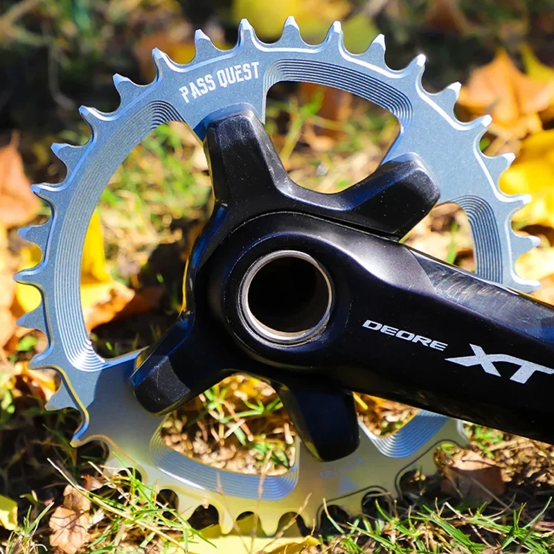 

PASS QUEST Off-standard 96BCD For M7000 M8000 M9000 Narrow Wide Chainring MTB Bike 30-48T Chainwheel Round Two-color gradient