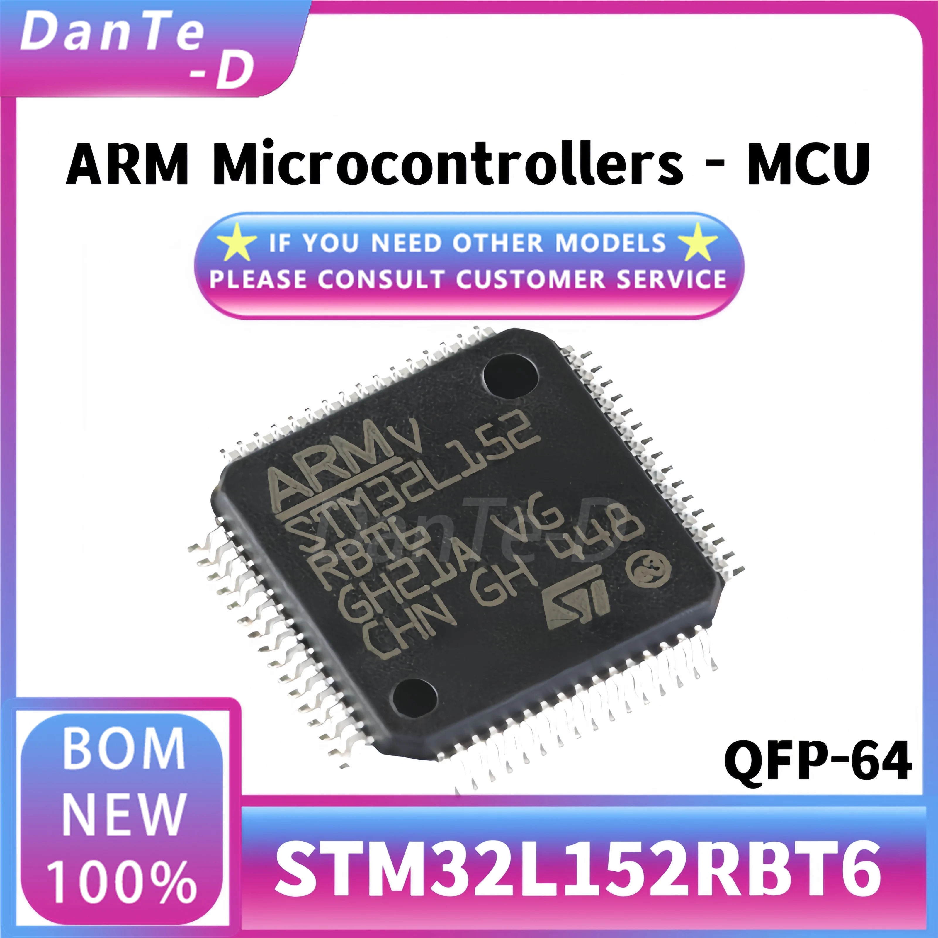 STM32L152RBT6 LQFP-64 ARM Cortex-M3 32-bit microcontroller MCU IC original authentic