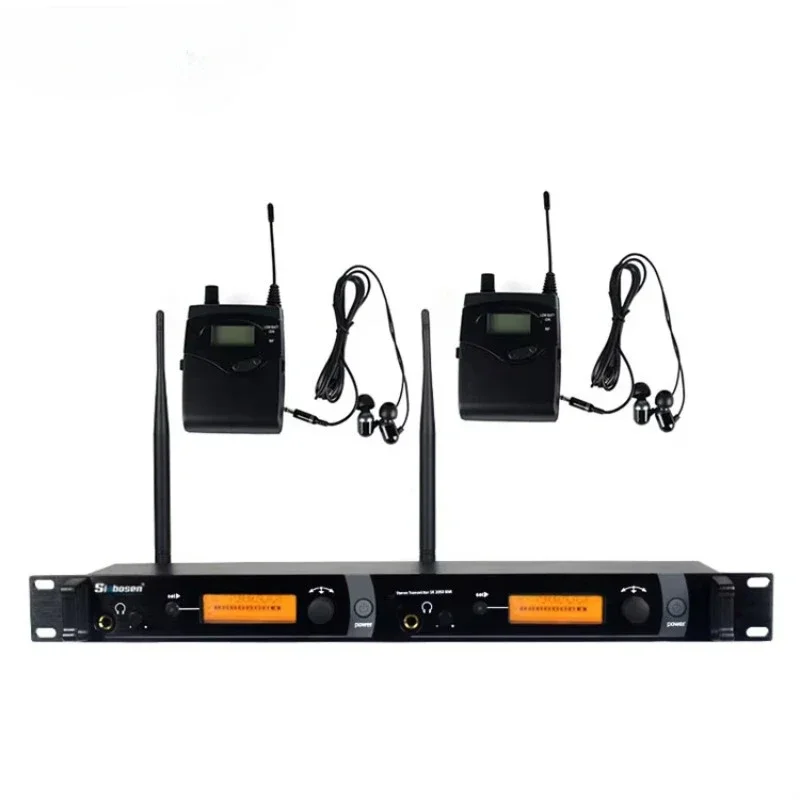 

Sinbosen 2 channels can be equipped with 40 pockets stereo in ear system wireless