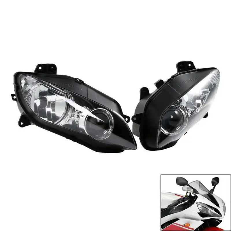 ヤマハモーターサイクルヘッドライトアセンブリ,yzf r1 YZF-R1 yzfr1 2004-2006 2005 2004