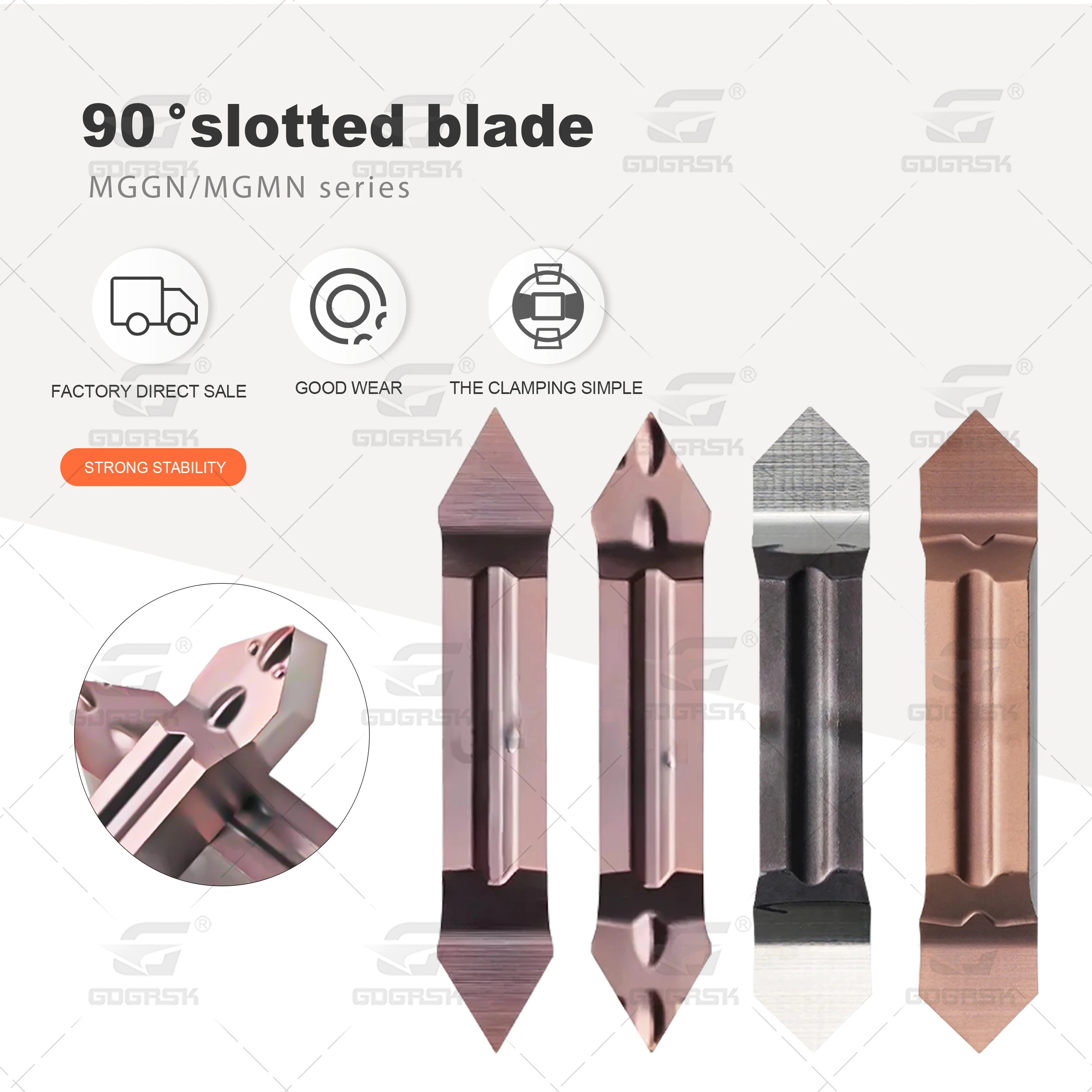 MGGN300-90 MGGN400-90 Slotted Inserts Threaded Grooving CNC Blades Tool MGGN3-6001 MGMN4-6001M CNC Lathe Hard Alloy Blades Tools