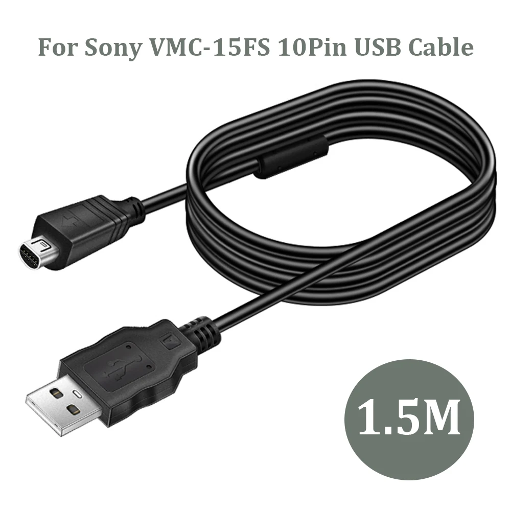 For Sony VMC-15FS Compatible 10Pin USB Cable for Sony Handycam
