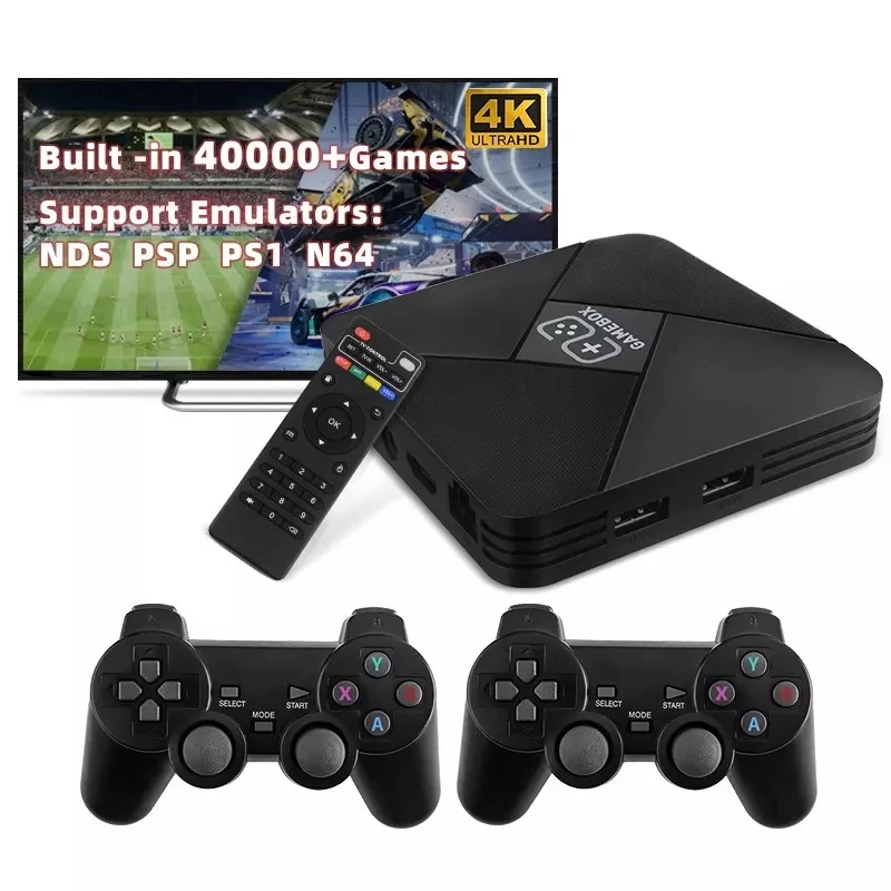 

Retro Dual-system Video Game Console TV Box 50+ Emulators 40000+ Games for NDS/PS1/PSP/GBA/N64 Set-top 4K HD Box Game Console