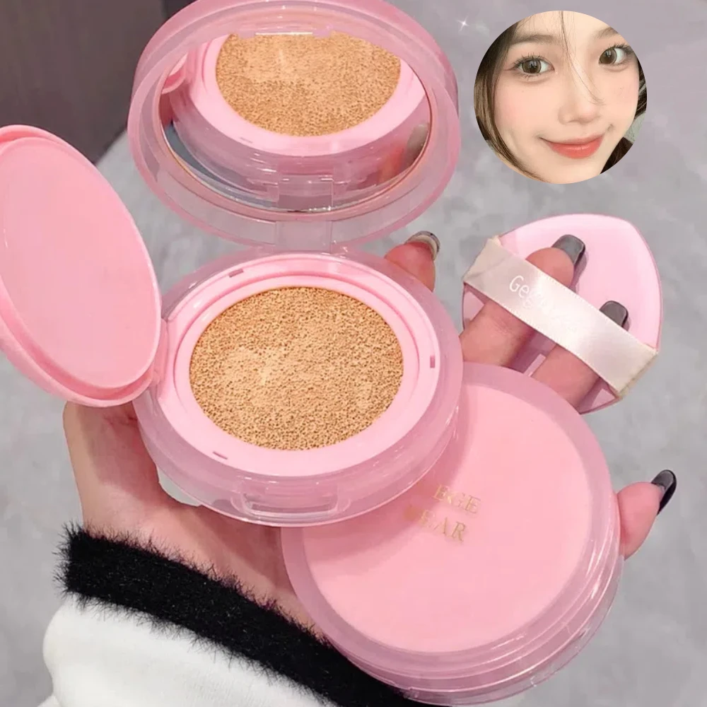 Air Cushion CC Cream Natural Moisturizing Foundation Concealer Whitening Oil-control Korean Makeup BB Cream with Cosmetics Puff