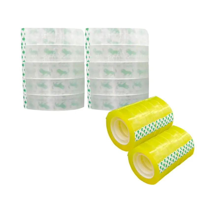 

12 Packs Clear Tape Roll Invisible Tape Bulk Transparent Tape Refills Tape for School Craft Job for Correction and Labeling