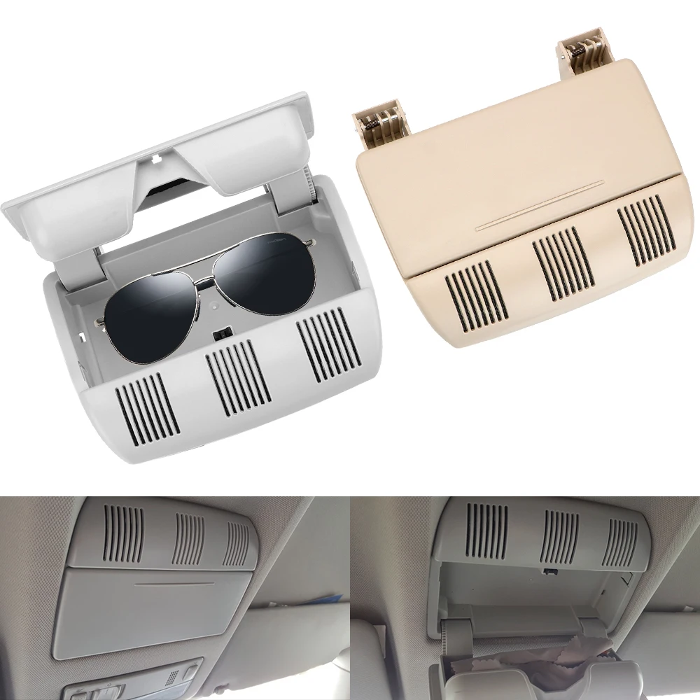 Sunglass Clip Car Accessories Glasses Case Car Sunglasses Roof Storage Box for Skoda Octavia Fabia Roomster 1Z0868565E