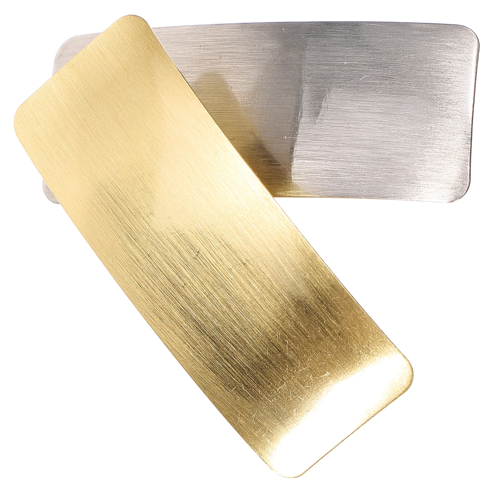 

2 pcs Metal Duckbill Clips for Women Fashionable Accessories Rectangle Shape Decorative Hair Clips for Thick Hair Girls
