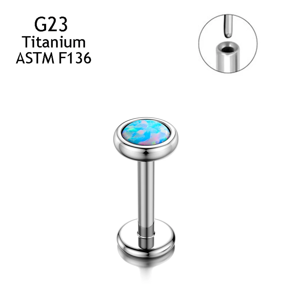 G23 Titanium Nose Conch Cartilage Push Pin Insertion Studs