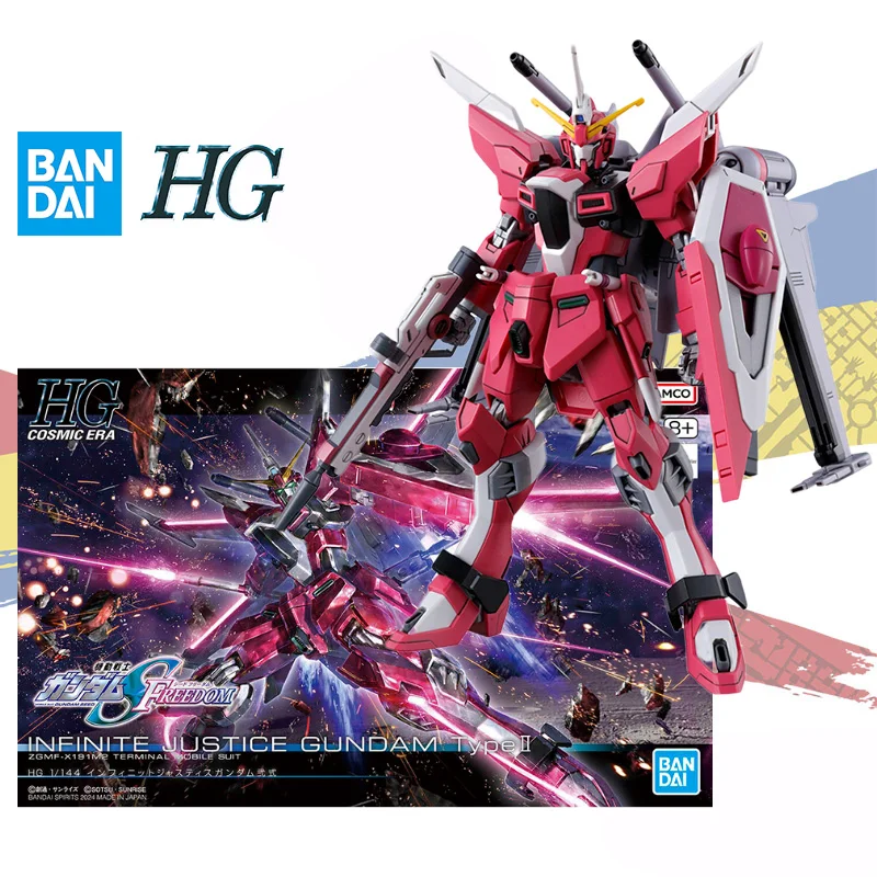 

Bandai genuine HG ZGMF-X121M2 INFINITE JUSTICE GUNDAM TypeⅡ anime action figure gift collection assembly model ornaments gift