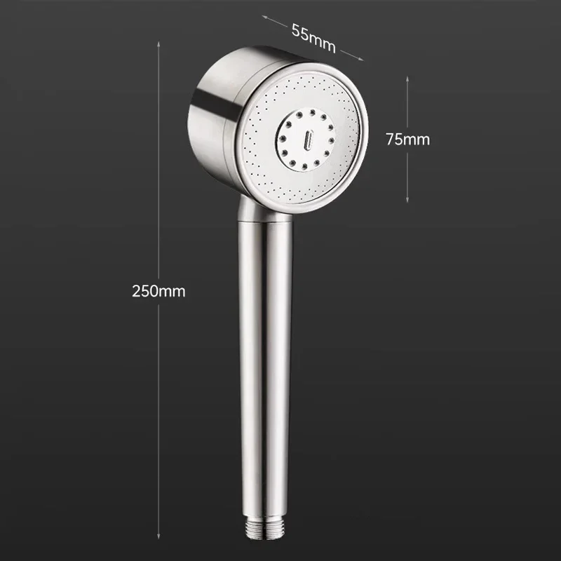 Upgraded 304 Stainless Steel High Pressure Shower Head 3 Modes Large Flow Sprayer Anti-Fall Shower Faucet Bathroom Accessories