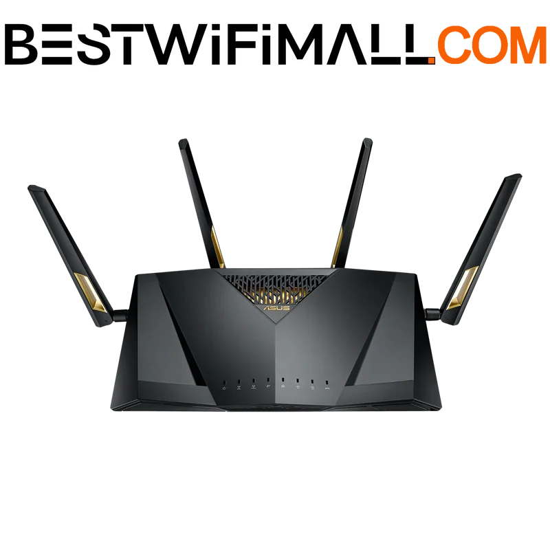 

ASUS RT-AX88U AX6000 WiFi Router 802.11AX Wi-Fi 6 Dual Band 6000Mbps MU-MIMO & OFDMA AiMesh For Whole-Home And AiProtection