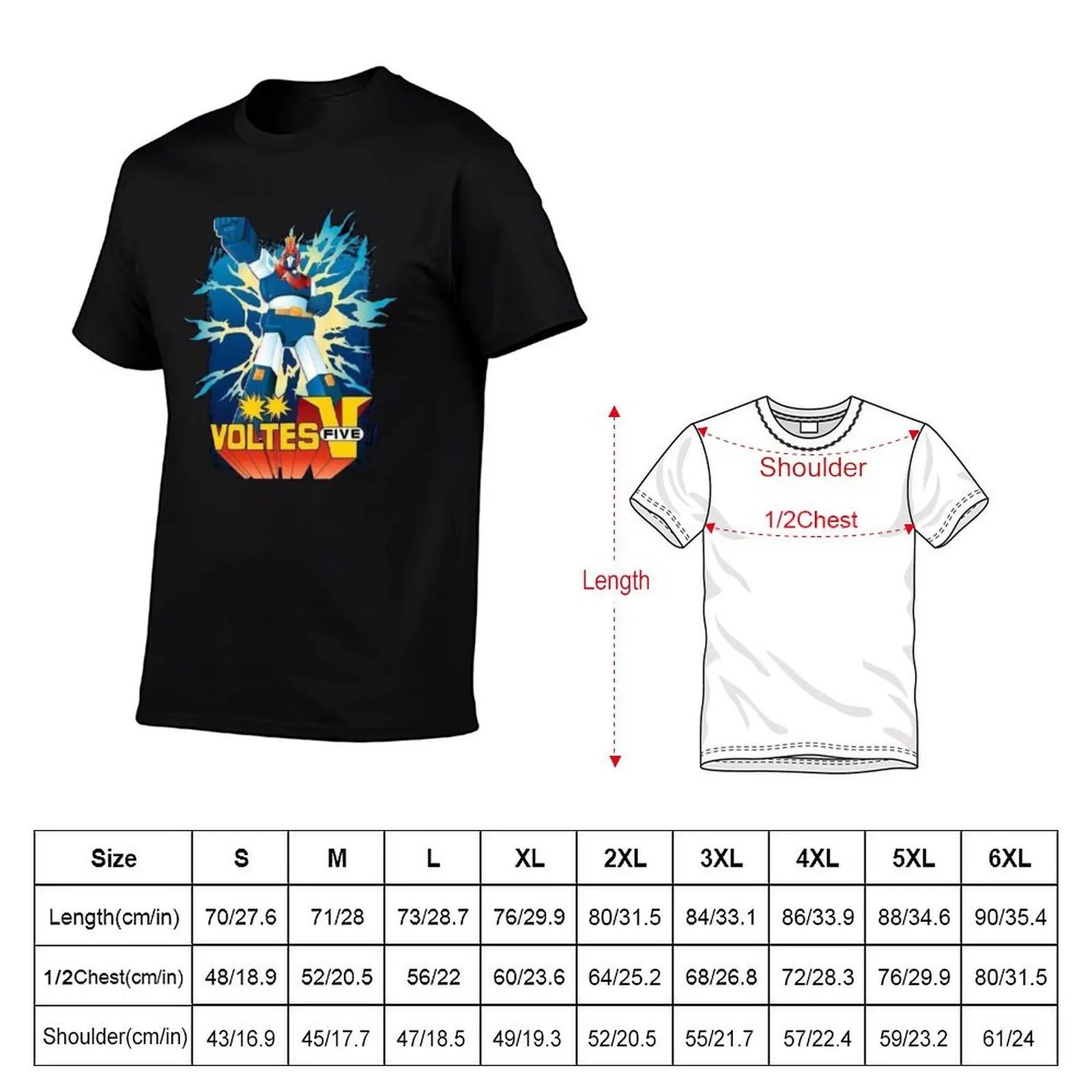Voltes V T-Shirt funny t shirts man t shirt personalised T-Shirt