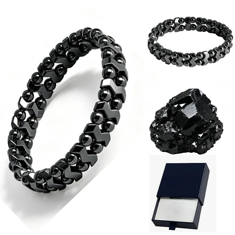 Hematite Bracelet for Men: Unleash Your Inner Strength and Regain Your Edge Stylish Trendy Men's Natural Hematite Bracelets Gift