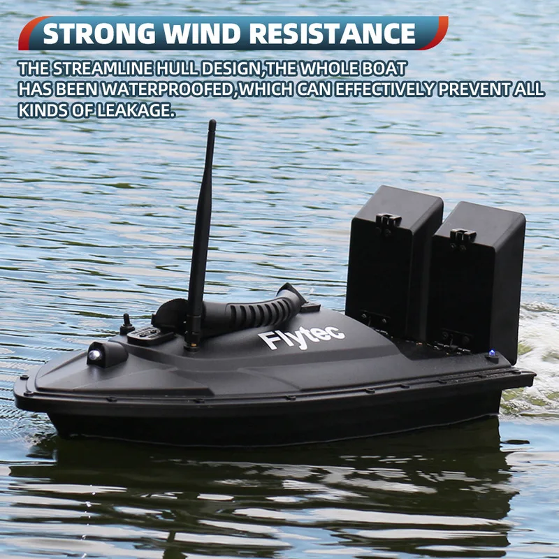 Flytec Rc Remote Control Boat Double Bunker Nesting Boat Bait Casting Boat 500 Meters Wireless Remote Control Fishing Tool