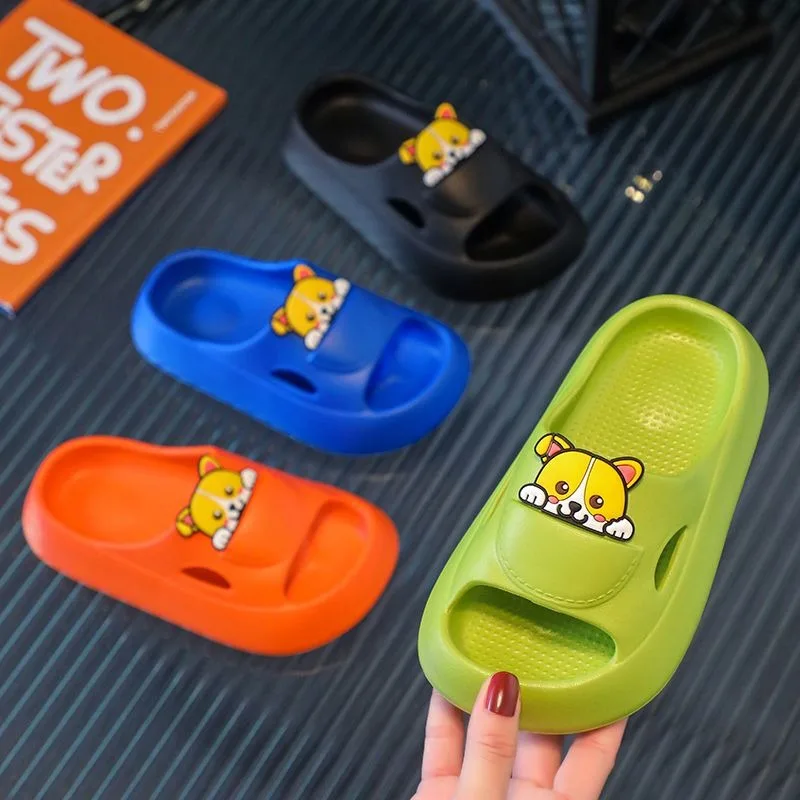 Kids' Slippers 6-12 Years Extra Thick Ultra Soft Wear Resistant Anti Slip Cloud Like Comfort Shoes for Home Kindergarten Outdoor