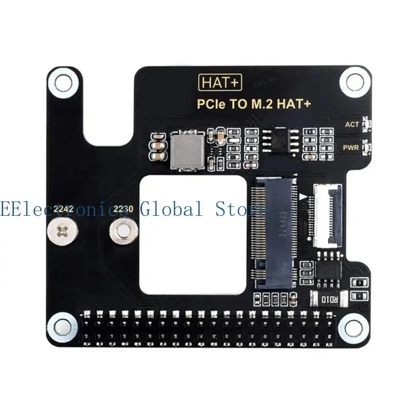 462B M.2 2242 PCIe to NVMe Top Adapters for RPI 5 SSD Adapters Board HAT for RPI 5