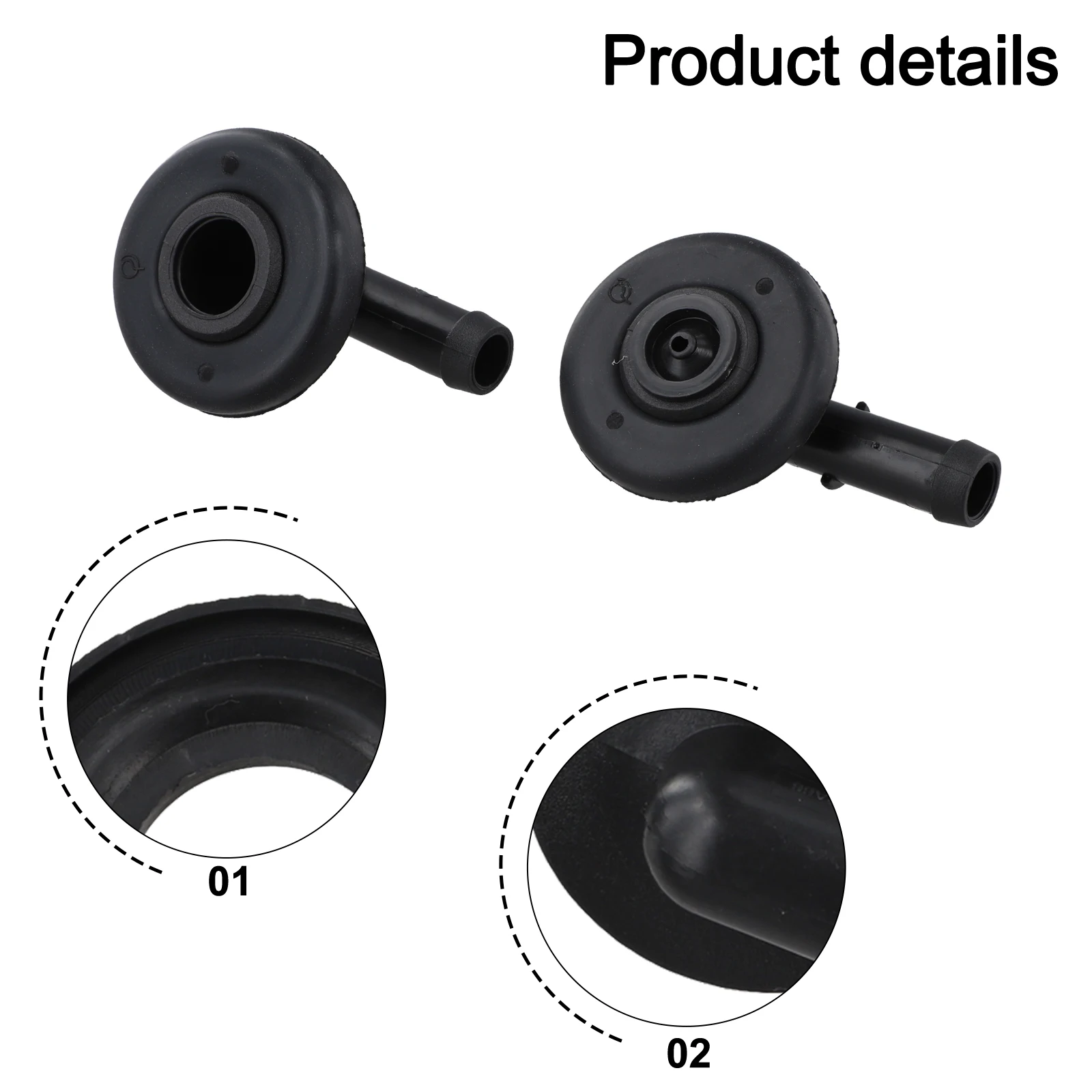 Black CCV Grommets Kit Vent Valve Elbows New Condition Easy Installation Specification For Jeep 4.0L Engine Black