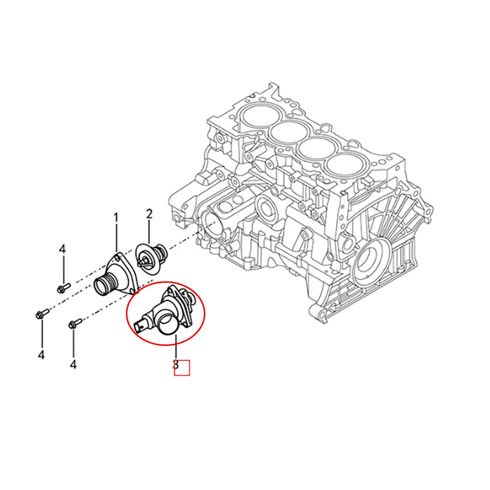 Подходит для DFM Dongfeng Fengshen AEOLUS AX7 SHINE GS ДВИГАТЕЛЬ ВОДЯНОГО БАКА ТЕРМОСТАТ ФИТИНГ B000003 Фото №6