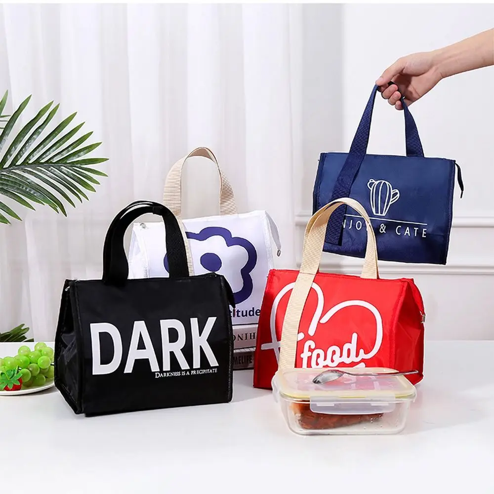 Convenient Food Storage Lunch Bags Insulated Takeaway Thermal Bag Cooler Picnic Handbags Kids