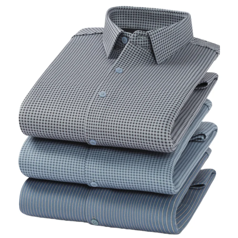 

Новая мужская рубашка с длинными рукавами и шерстью для тепла, утолщенная и морозостойкость, модная и повседневная на осень и зиму.