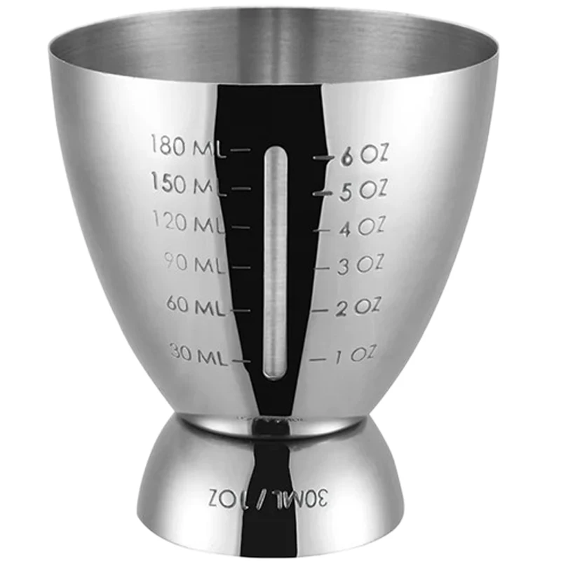 2oz/1ozJigger for Bartender Stainless Steel Cocktail Jigger with Measurements Double-Headed 1/2oz for Home Bar Party Club Tool