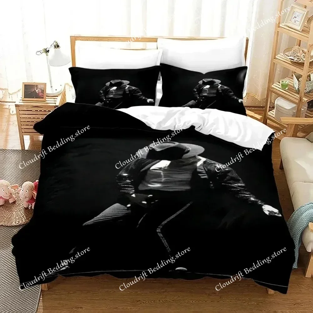 Michael Jackson Pink Fashion Bedding Set 3D Printing Home Decoration Pillowcase Quilt Cover Cute Gift To Family and Friends026