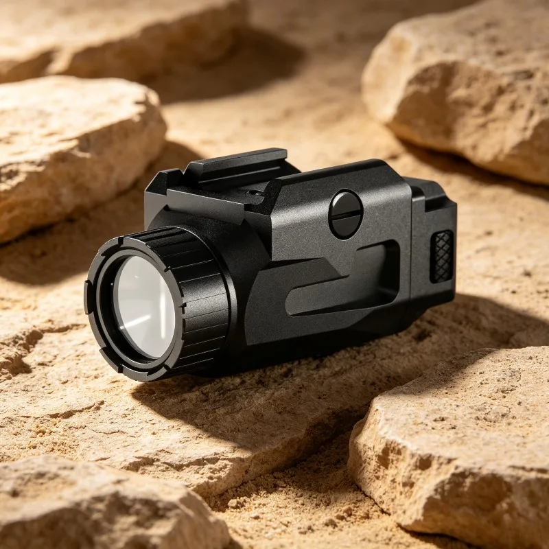 Easy Installation Fast Lock 20MM Rail Quick Release Bracket 800LM USB Rechargeable High Bright LED Flashlight