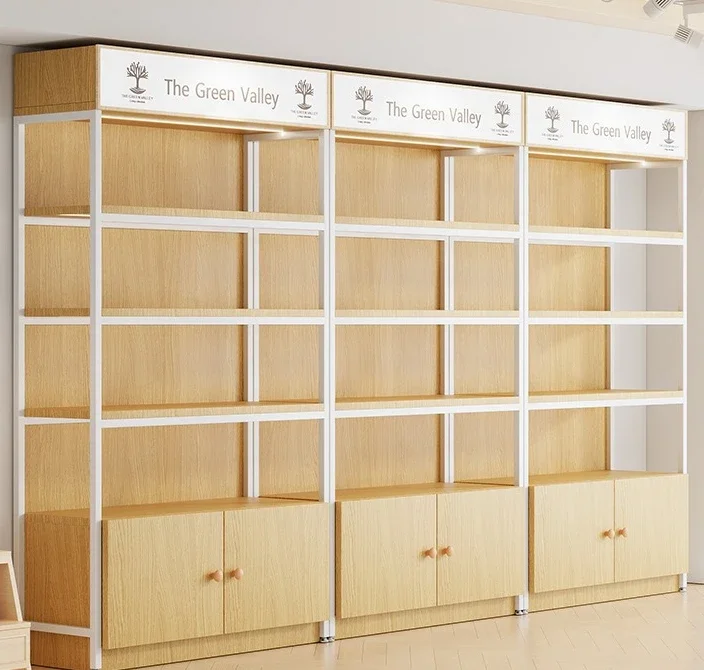 Beauty Salon Shelf Display Cabinet Cosmetics Shelf Product Sample Multi-layer Supermarket Tobacco and Alcohol