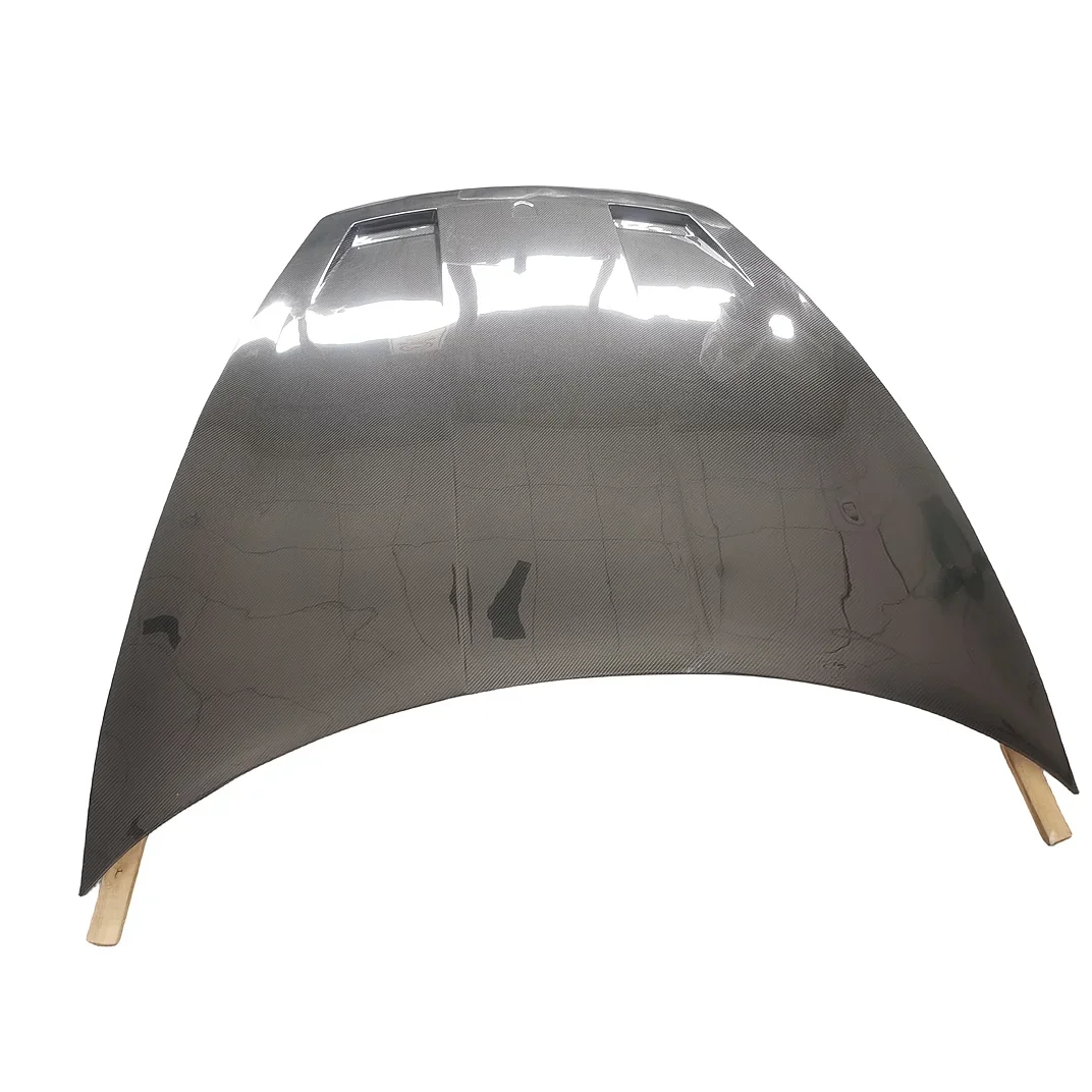 carbon fiber engine cover for porsche taycan bonnet hood cm style
