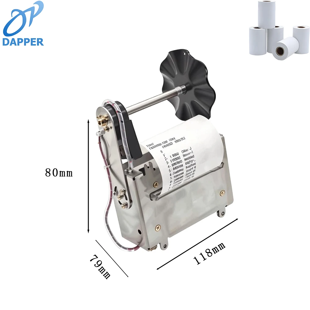 3 Inch Thermal Receipt Printer 80mm Kiosk Printing Machine with USB Support Big Paper Roll Embedded Bill for Receipt Machine