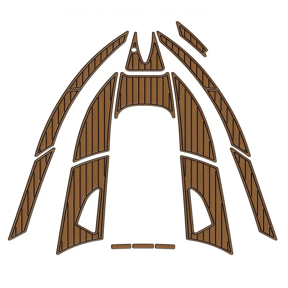 

For 2007 Sea Ray Sundancer 310 Bow Boat EVA Foam Faux Teak Deck Foam Faux Floor Pad Mat SeaDek MarineMat Style Self Adhesive