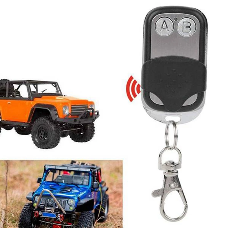 Remote Control Scale Electric Winch Remote Control With Steel Rope Tow Chain For 1/10 RC Crawler SCX10 D90 TRX4 90046,Et