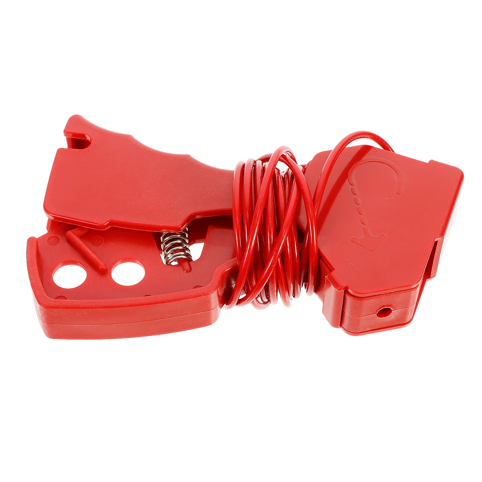 

Cable Lock Safety 2.4M 3.5MM Nylon Coated Steel Rope Heat Resistance Adjustable Cable for Equipment