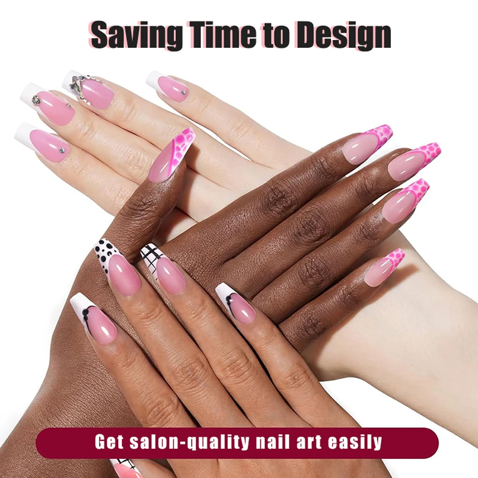 BORN PRETTY Klassische karierte französische Nagelstempelplatten, einfaches Design, Blumenblätter, Nageldruckschablone, Blumenlinien-Stempelschablone – Detail 8