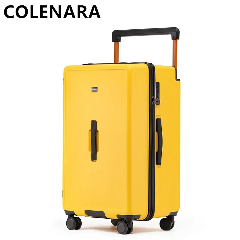 COLENARA26 Bagagem de Grande Capacidade, Carrinho Espessado, Mala De Rolamento De Roda Universal, Mala De Viagem, ABS e PC, 28 ", 30"