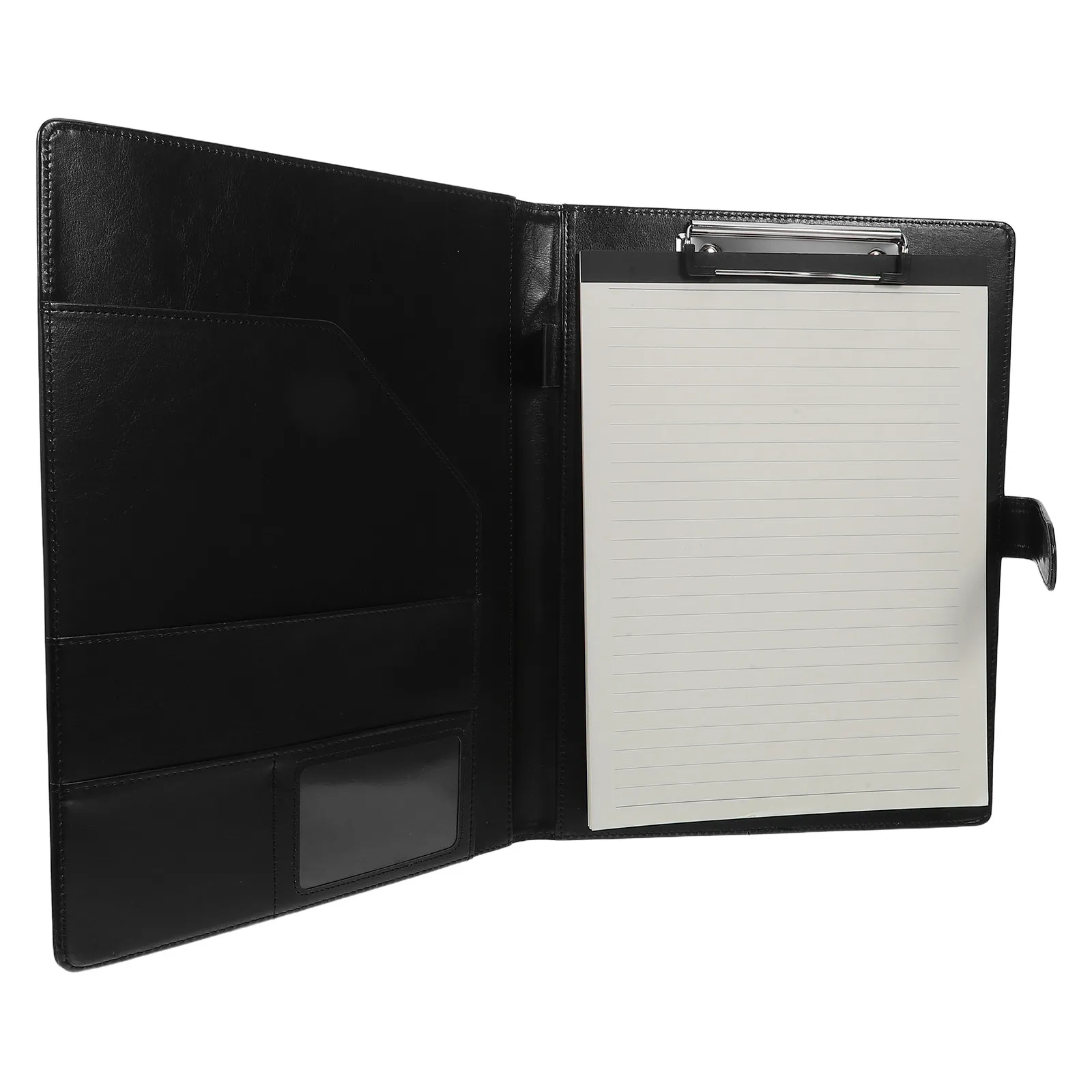 

Папка-портфолио, многофункциональный органайзер для документов, для офиса и школы, для хранения, формат А4, держатель для блокнотов, из ПУ