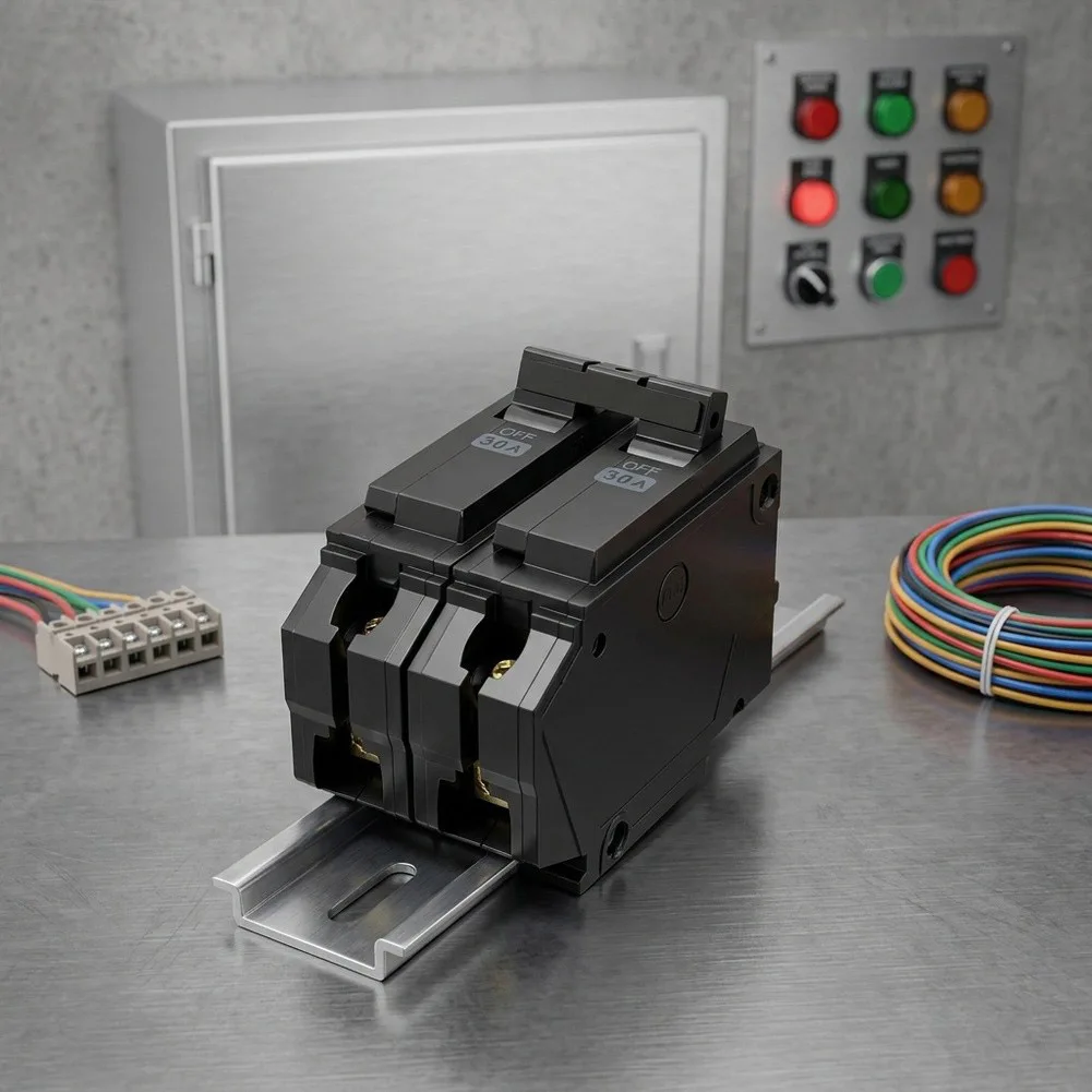 2P MCB Miniature Circuit Breaker 20A 30A 50A 60A for General Purpose Circuit Protection in Domestic Installations