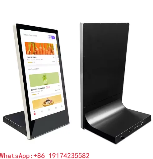 Self-Service Small LCD Digital Advertising Player Countertop Touch Kiosk Tabletop WiFi Android 13.3 Inch Shopping Mall