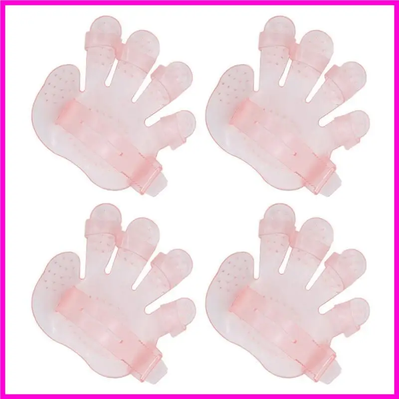 57BE 4PCS PET DOG HAIN MANSAGE CATS CATS เครื่องมือทำความสะอาดแมวถุงมือทำความสะอาดความงาม