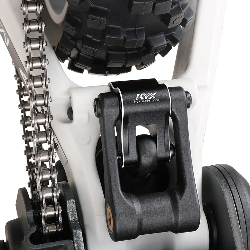 Kyx racing cnc alumínio junta puxar haste atualizações peças acessórios para 1/4 rc motocicleta losi promoto-mx