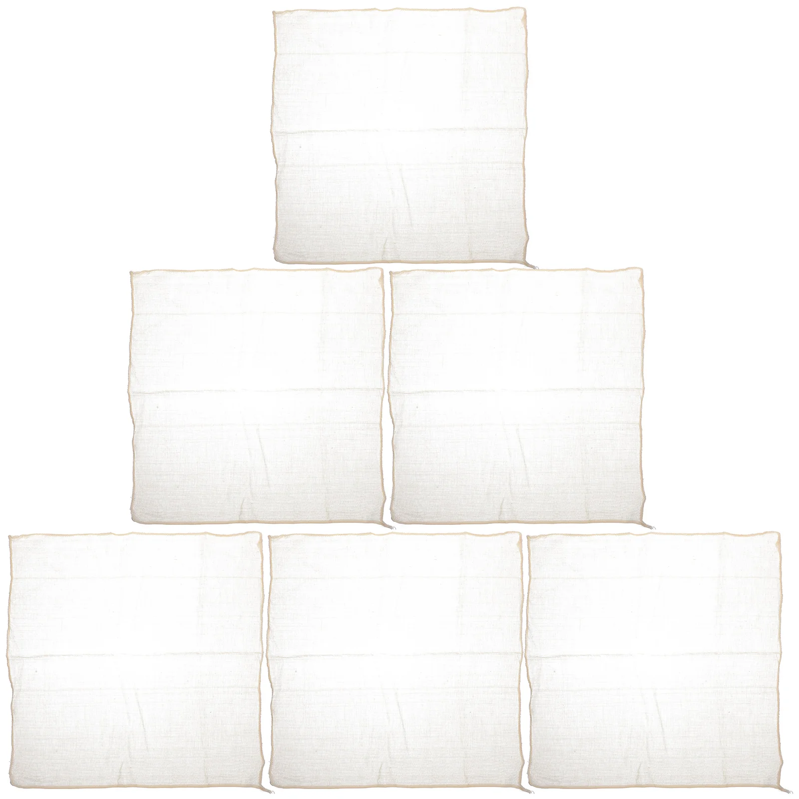 6 Pcs Multipurpose Tofu Cloth Cheese Cheesecloth Cotton Muslin for Straining Cloths Reusable