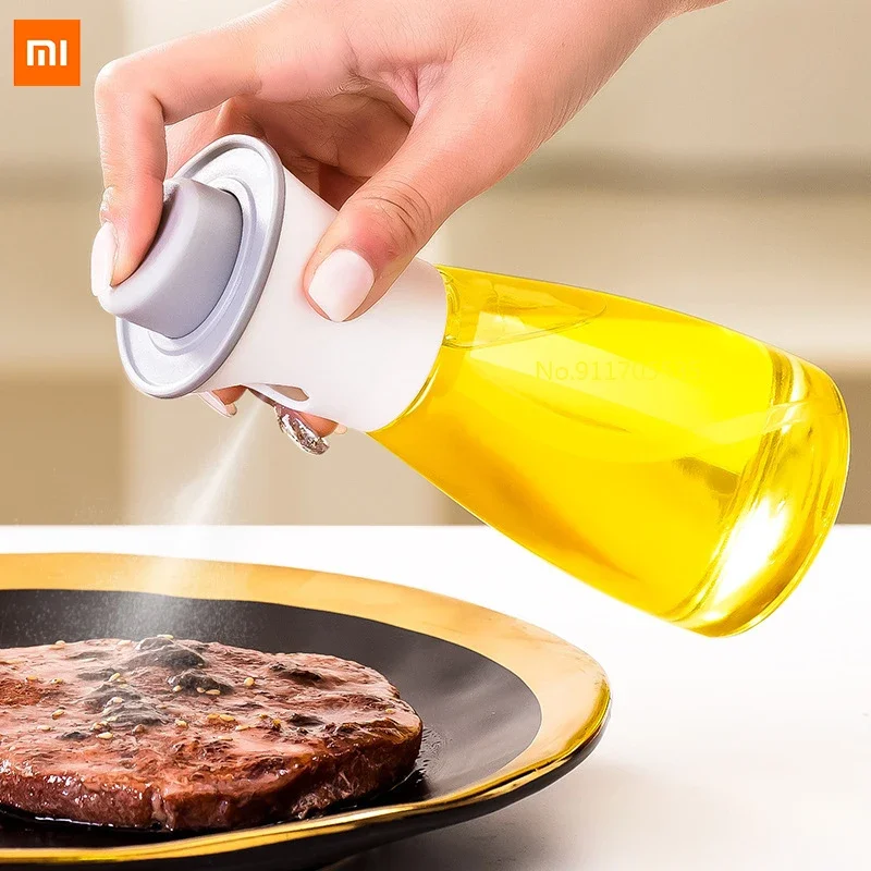 Mijia Kitchen Set Oil Dispenser Mist Household Olive Oil Glass Spray Oil Sprayer Kitchen Fat-reducing Air Pressure Oiler