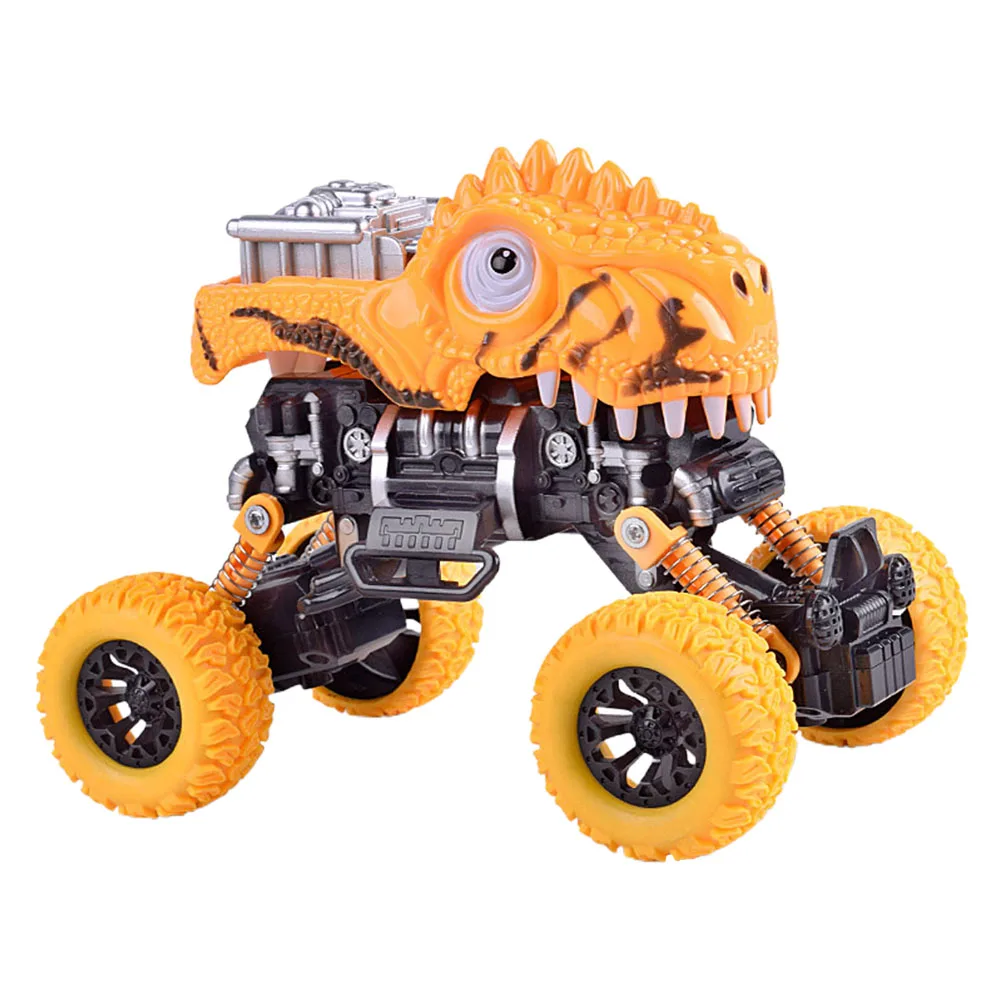 Dinosaur Car Toy Pull Back Friction Powered Vehicle Kids Remote Control Truck Educational Gift