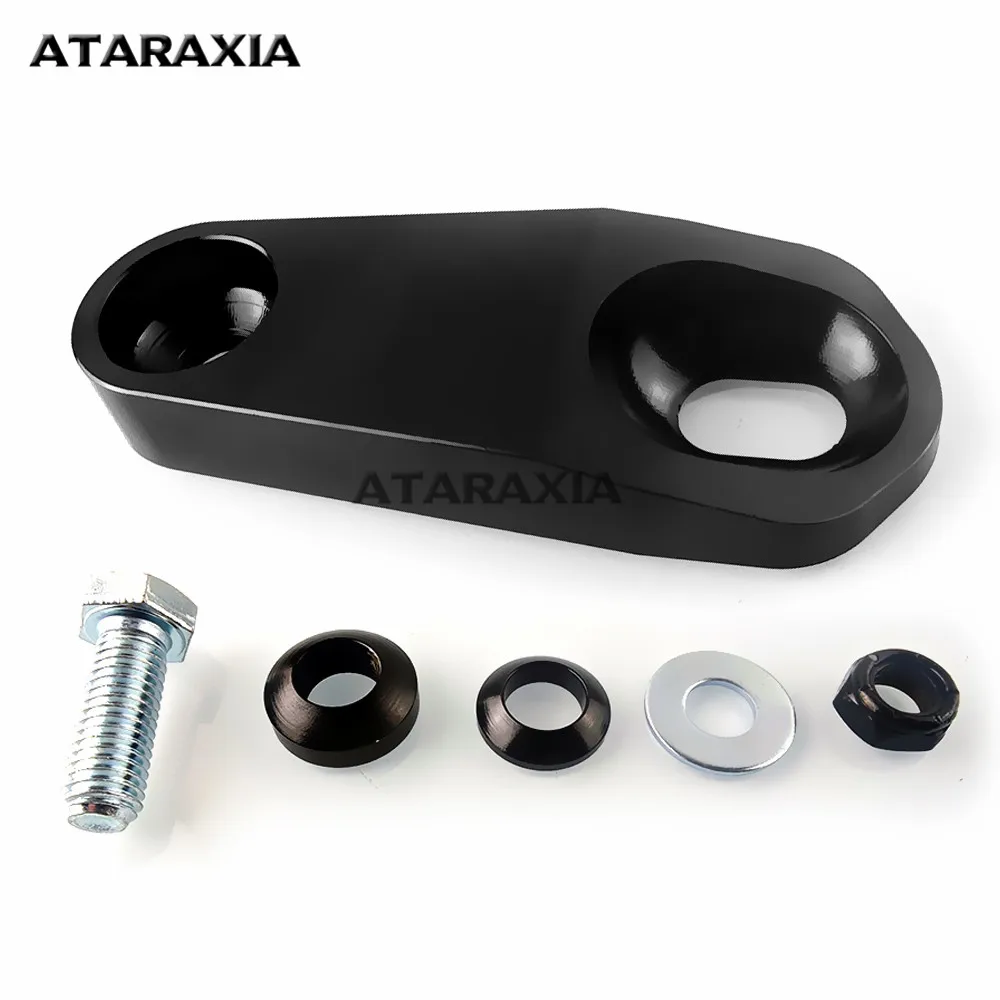 Motorcycle Top Mount Headlight Extension Block Relocation Bracket Harley-Davidson Dyna FXD Super GlideFXDL Low Rider FXDX Super