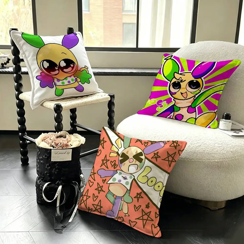 L-Looey Cute Various Sizes Square Pillow Case For Car Home Bedchamber Decor