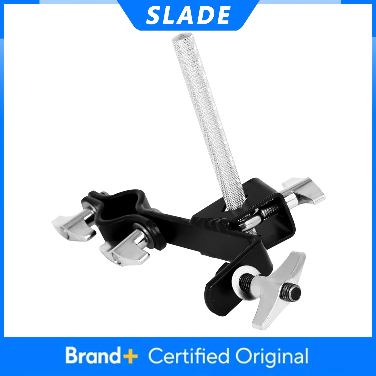 SLADE Cowbell Clamp Stand Drum Cowbell Bracket Multi-Function Adjustable Cow Bell Clamp Clip Percussion Instrument Accessories