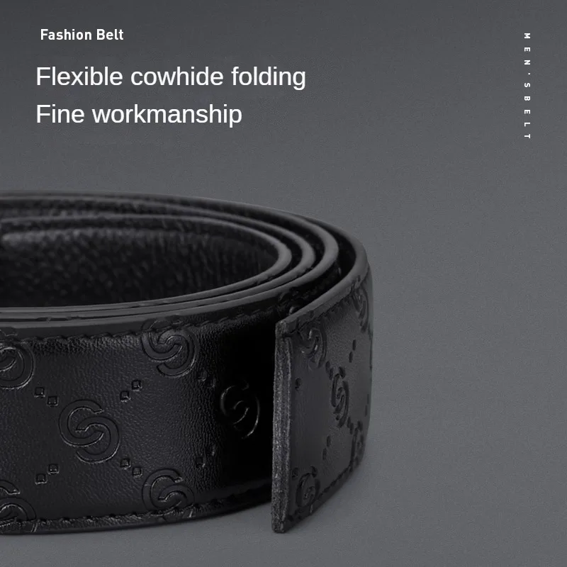 Golf Zakelijke En Vrije Tijd Heren Riem Elegante Klassieke Metalen Automatische Gesp Mode Veelzijdige Riem