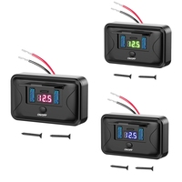 12V-24V RV USB Power Outlet PD3.0 USB C 36W+Dual QC3.0 18W 3Ports Car Charger Socket Accessories For Car Bus RV Truck B