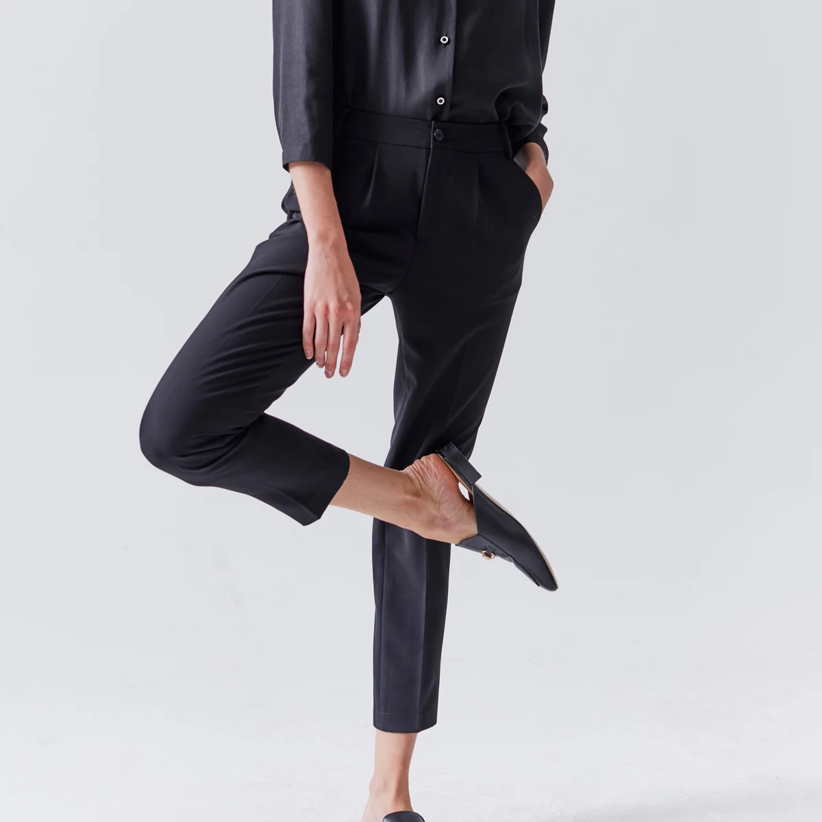 

Женские повседневные брюки прямого кроя Duo, весенние, облегающие, суперудобные, универсальные, длиной до щиколотки, прямые, модель P520